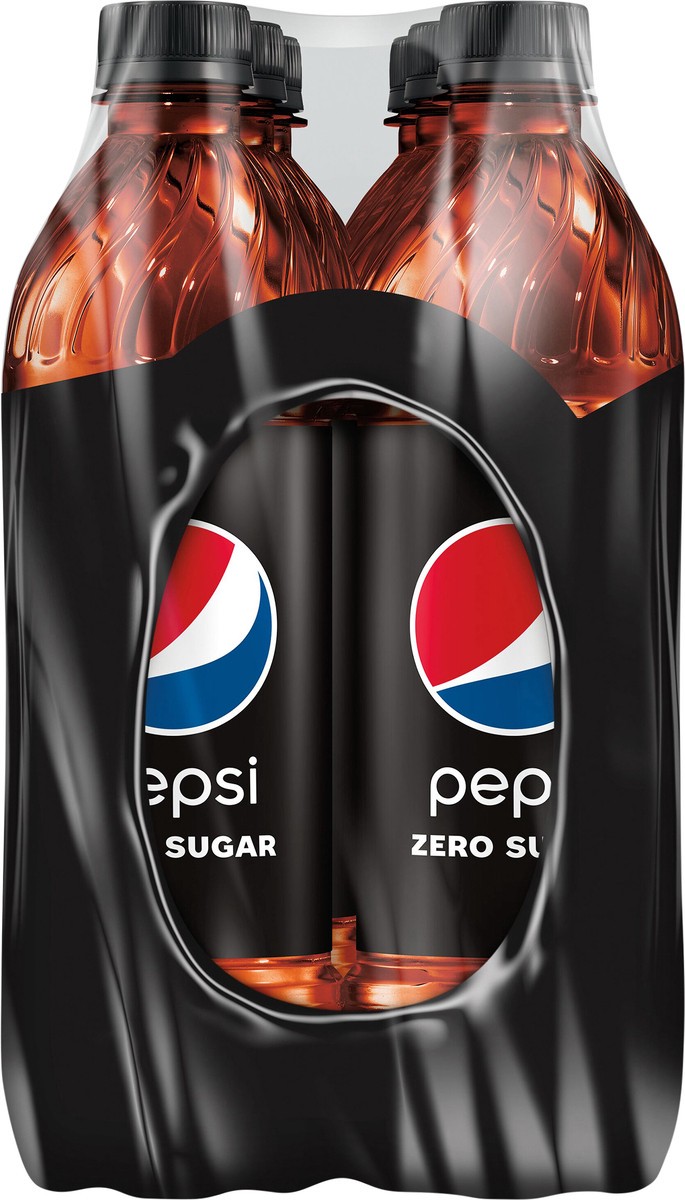 slide 6 of 8, Pepsi Zero Sugar Soda Cola 16.9 Fl Oz, 6 Count, 101.4 oz