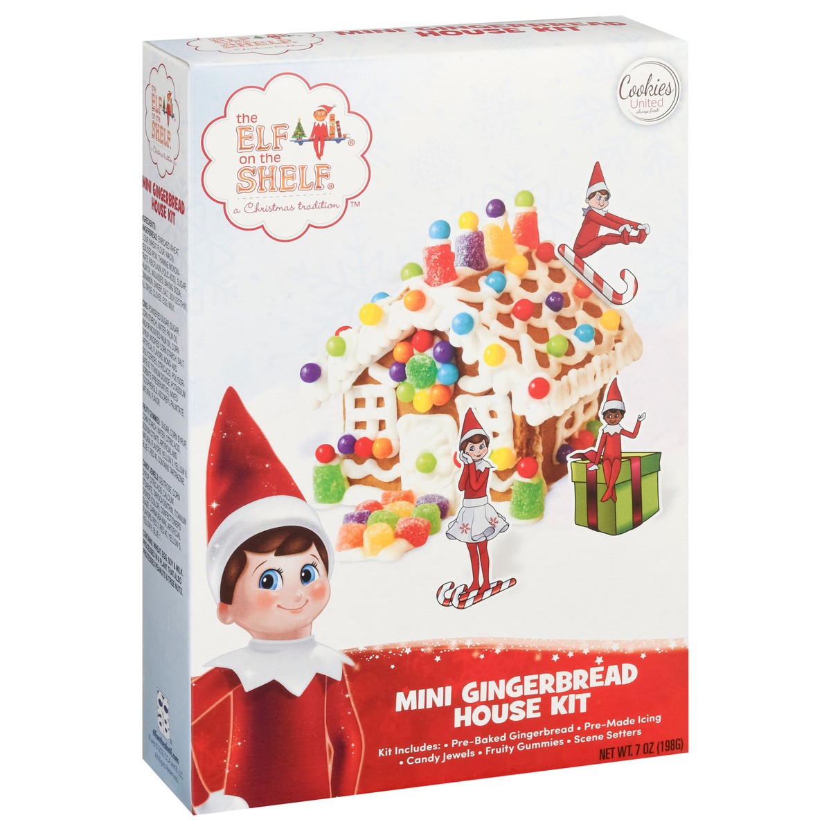 slide 3 of 9, Cookies United Mini Elf on The Shelf Gingerbread House Kit, 1 ct