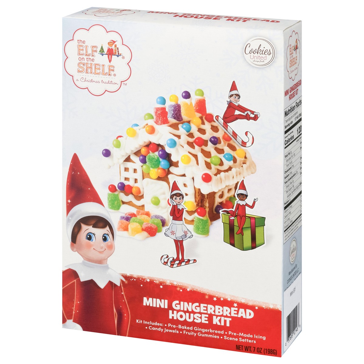 slide 2 of 9, Cookies United Mini Elf on The Shelf Gingerbread House Kit, 1 ct