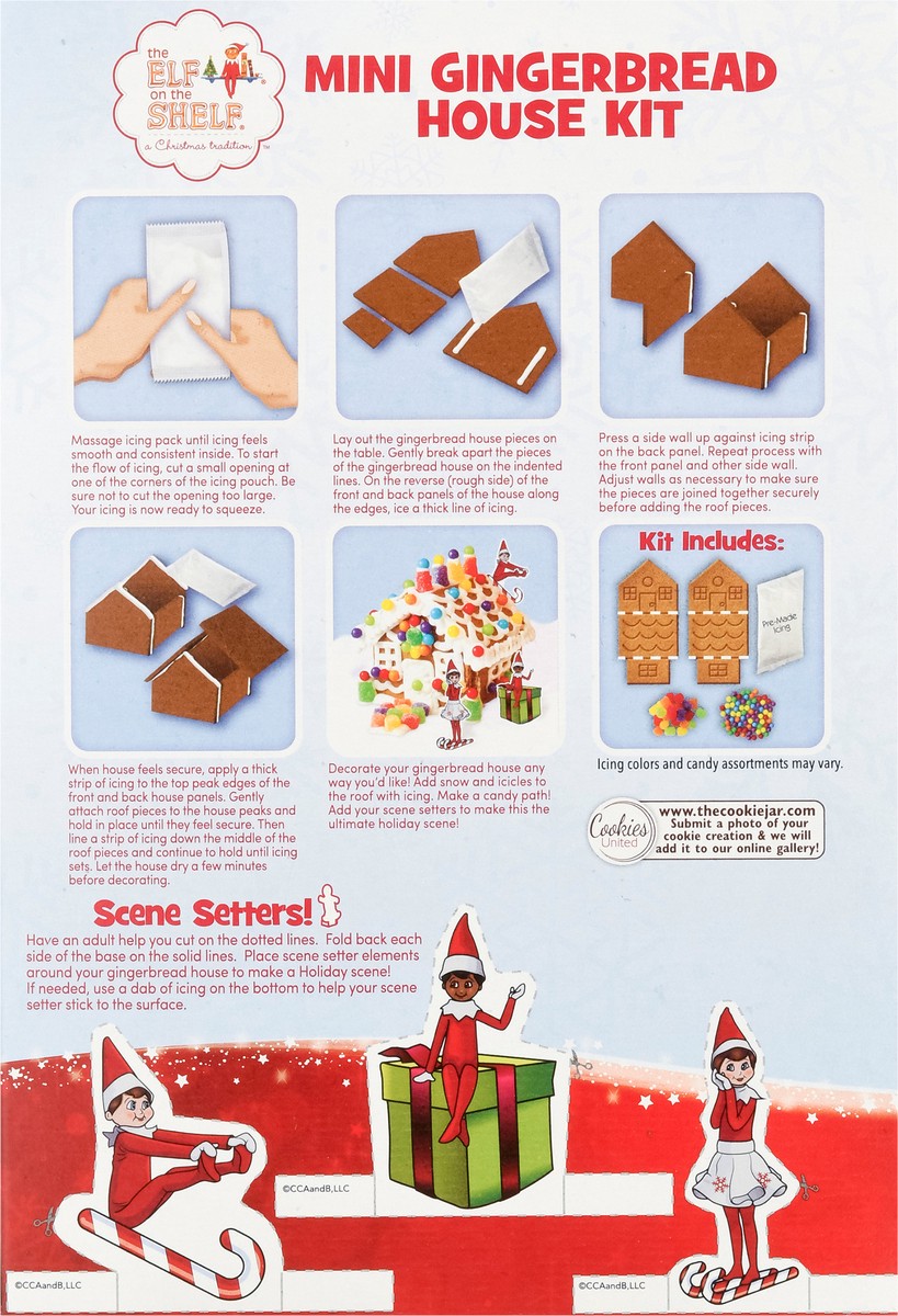 slide 5 of 9, Cookies United Mini Elf on The Shelf Gingerbread House Kit, 1 ct
