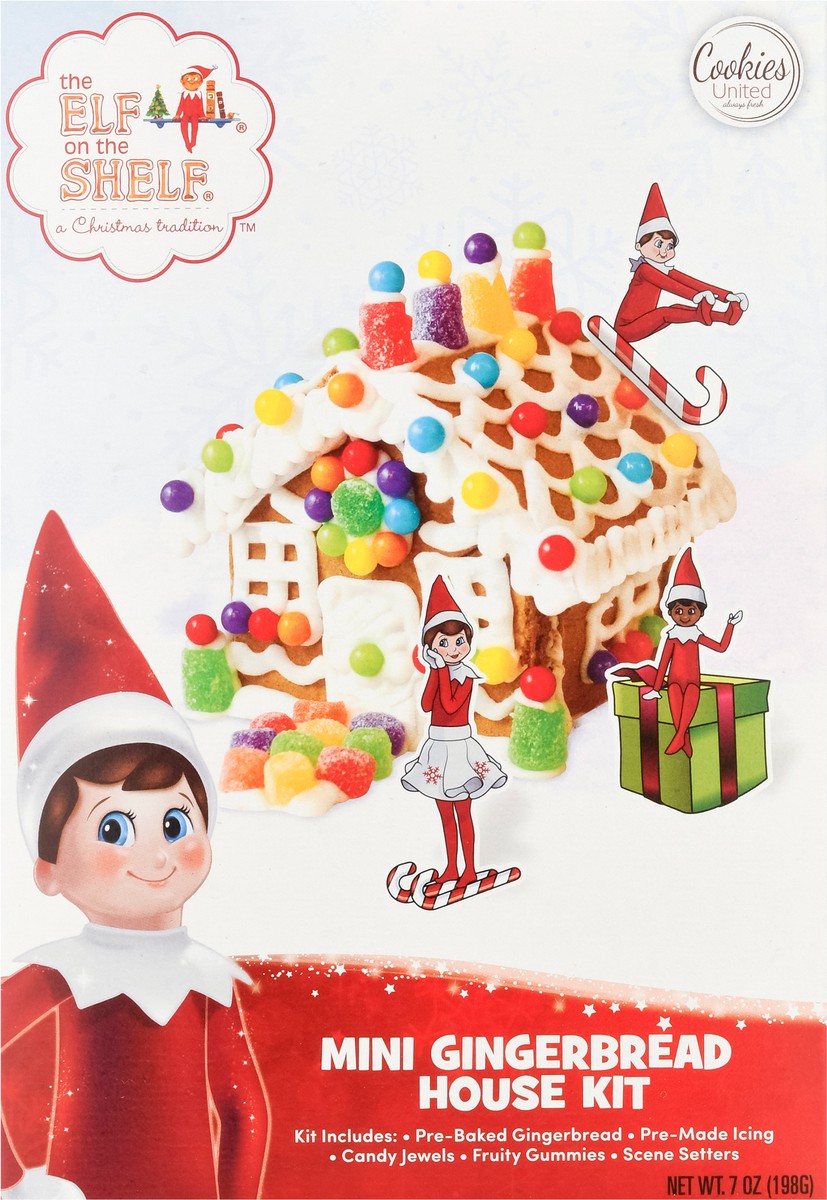 slide 6 of 9, Cookies United Mini Elf on The Shelf Gingerbread House Kit, 1 ct