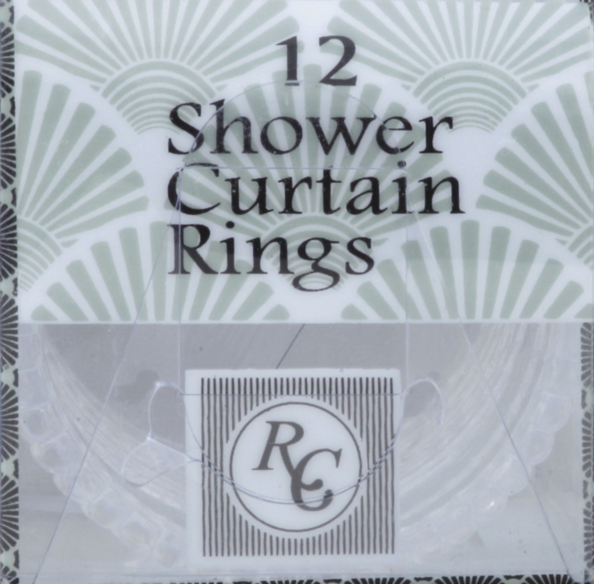 slide 2 of 5, Royal Crest Shower Curtain Rings - Clear, 12 ct