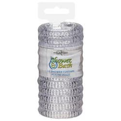 Royal Crest Shower & Bath Shower Curtain Plastic Rings 12 Each