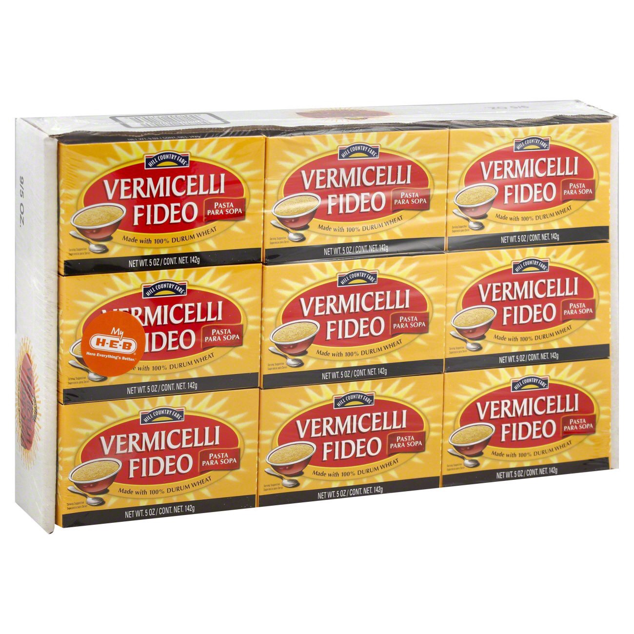 slide 1 of 1, Hill Country Fare Vermicelli Fideo, 9 ct