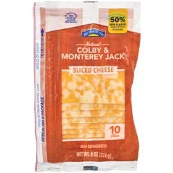 Hill Country Fare Sliced Colby Jack Cheese
