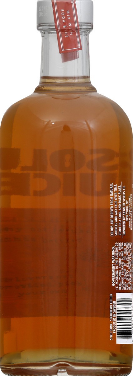 slide 6 of 9, Absolut Vodka Strawberry Juice, 750 ml
