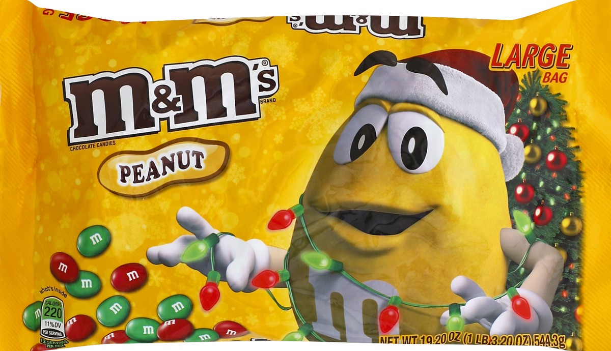 slide 3 of 6, M&M's Holiday Peanut Chocolate Candies 19.2 Ounce, 19.2 oz