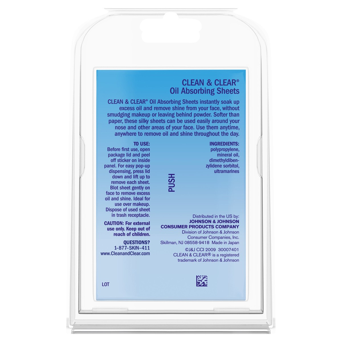 slide 4 of 8, Clean & Clear Oil Absorbing Sheets For Oily Skin, 50 ct