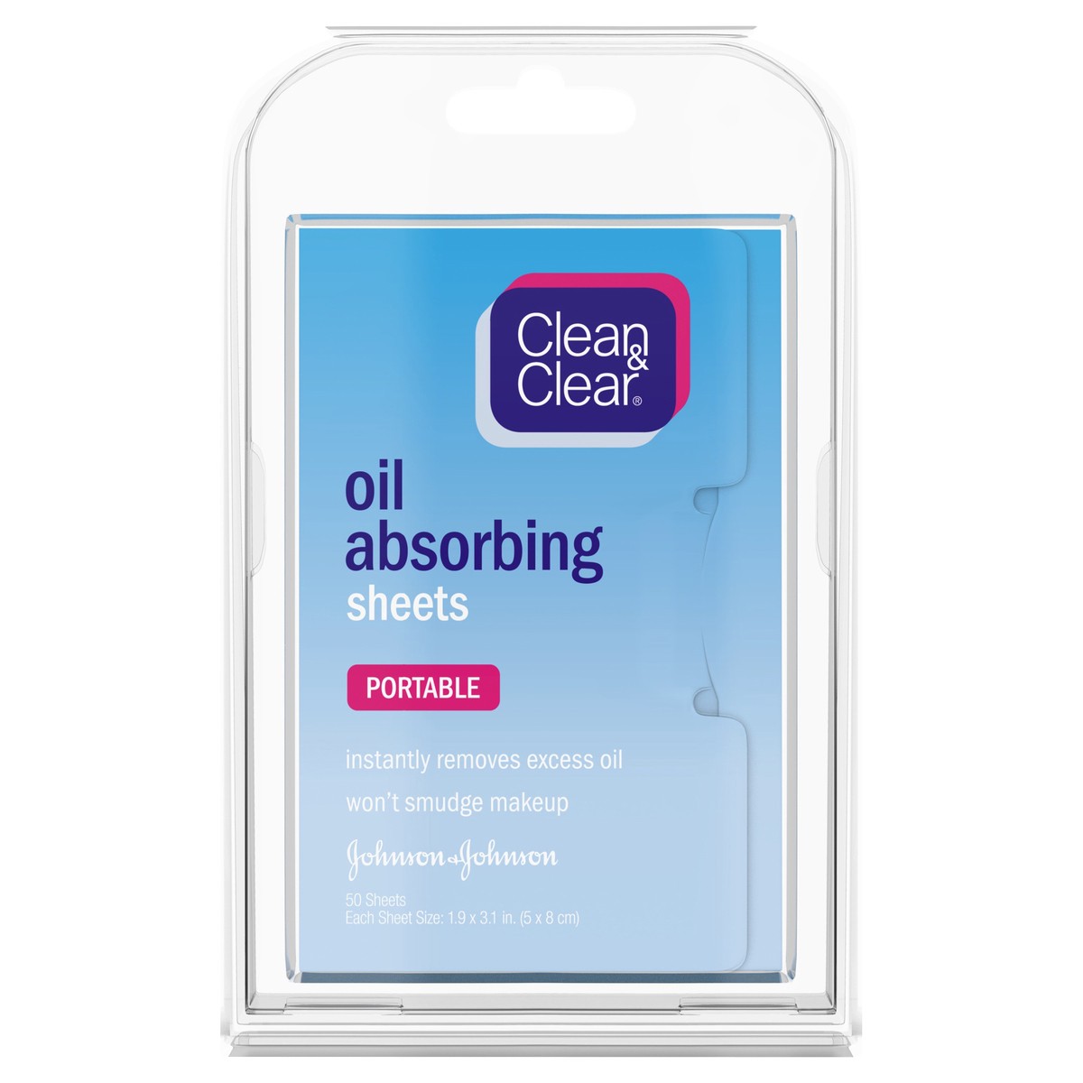 slide 1 of 8, Clean & Clear Oil Absorbing Sheets For Oily Skin, 50 ct