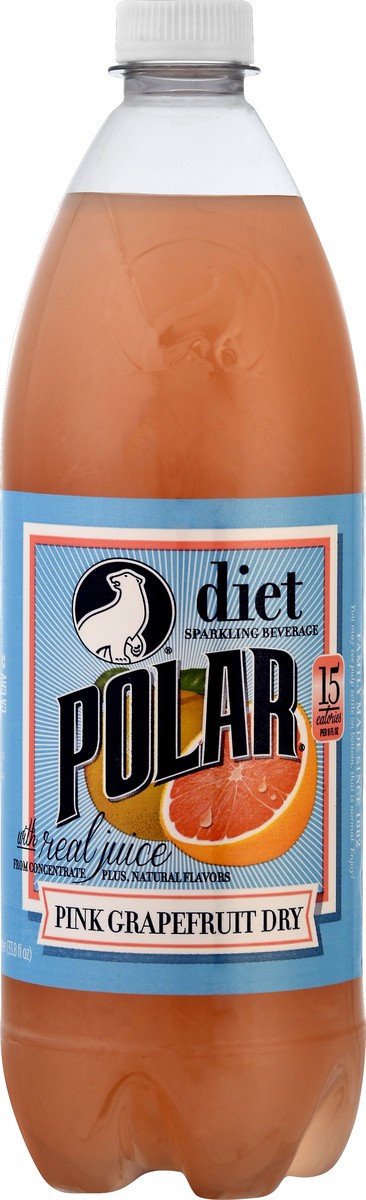 slide 3 of 13, Polar Dry Soda Pink Grapefruit Diet - 1 l, 1 l