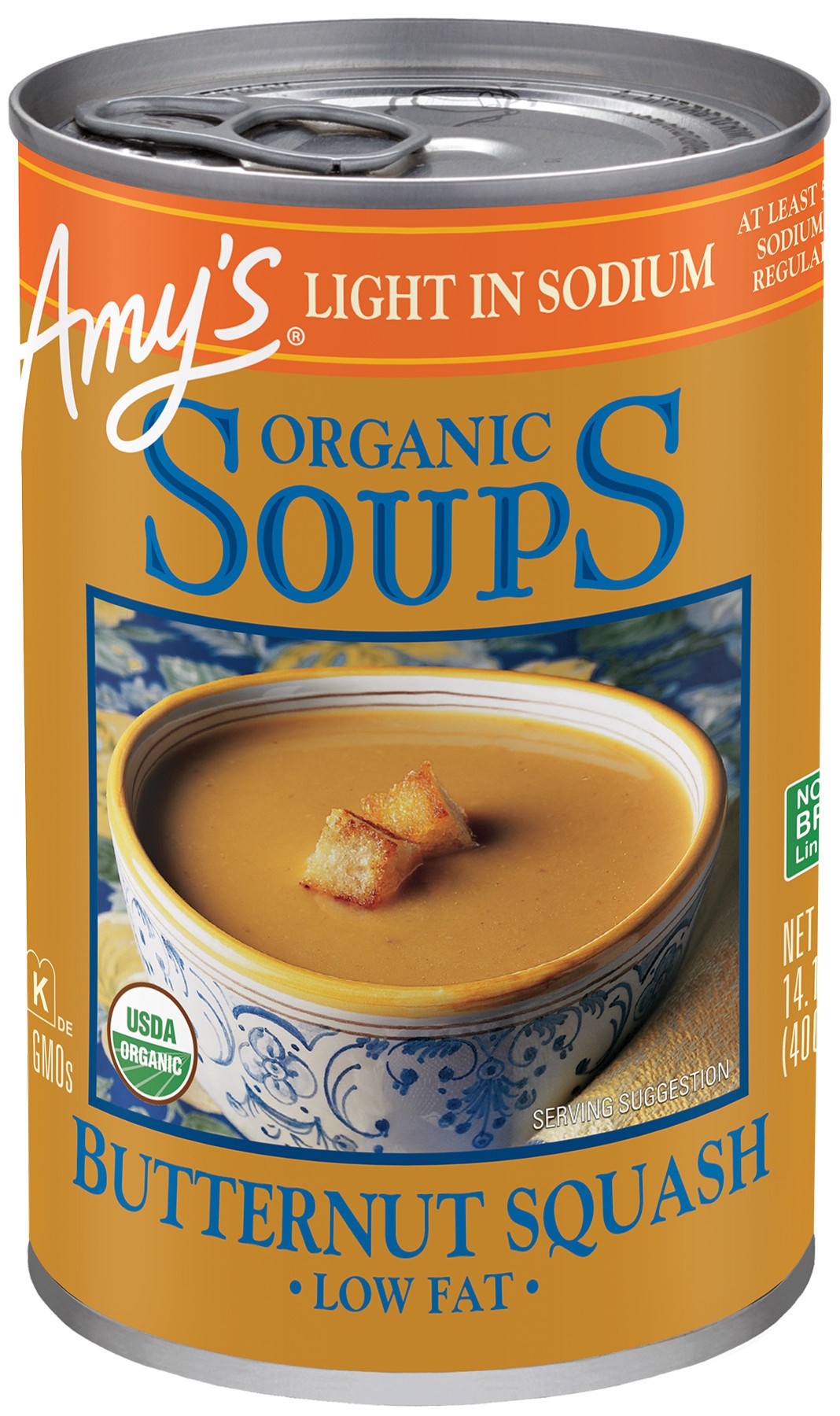 slide 1 of 7, Amy's Organic Low Fat Light In Sodium Split Pea Soup, 14.1 oz