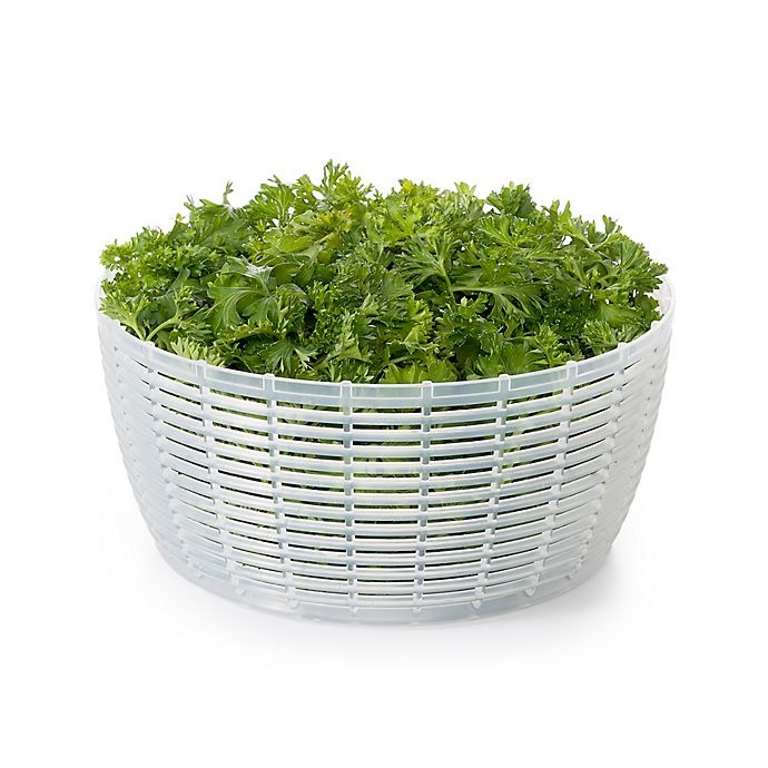 slide 3 of 9, OXO Good Grips Little Salad And Herb Spinner - Clear, 8 in x 8 in x 7 in