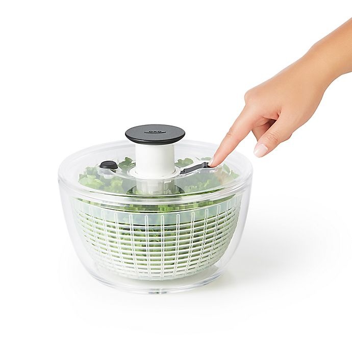 slide 5 of 9, OXO Good Grips Little Salad And Herb Spinner - Clear, 8 in x 8 in x 7 in
