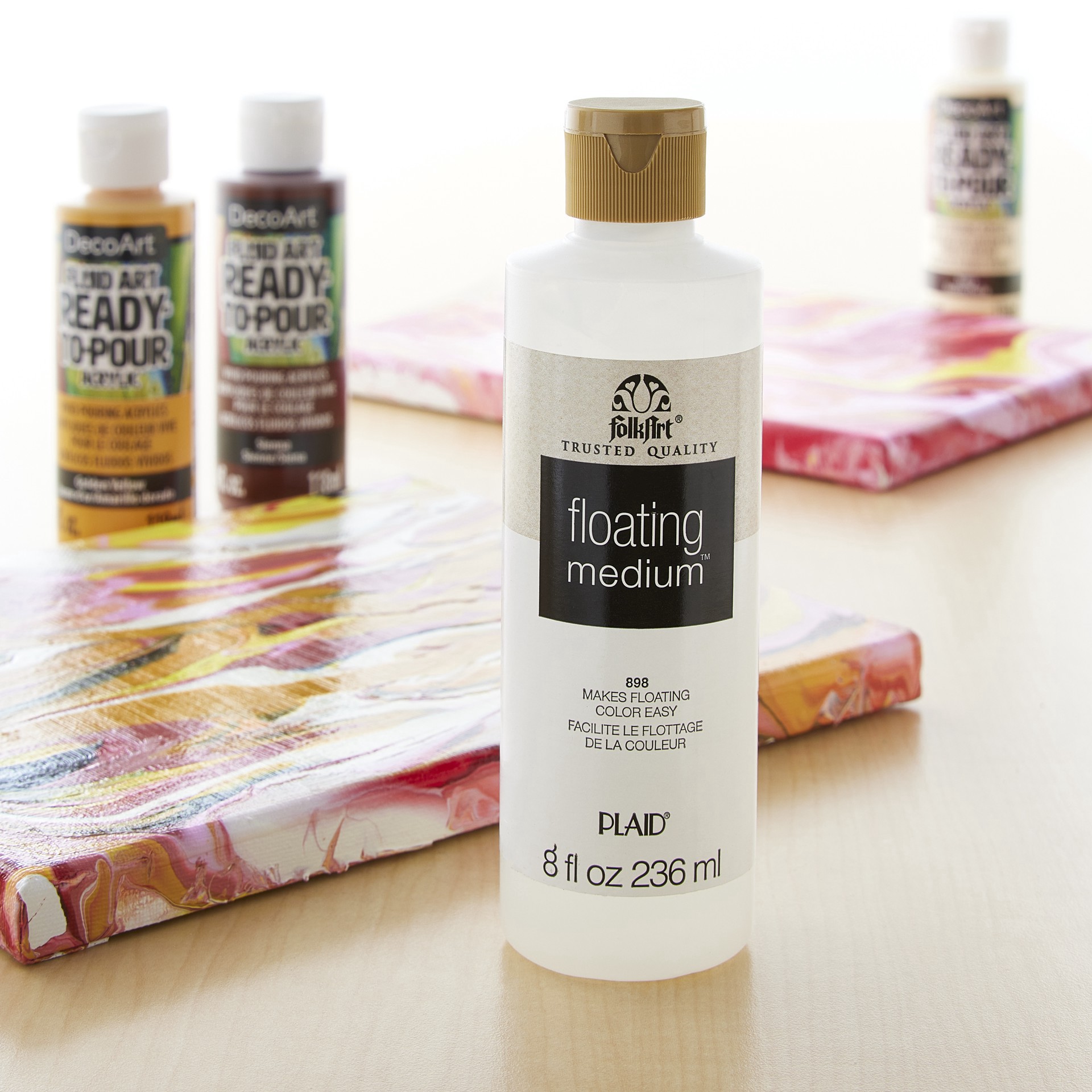 slide 2 of 2, Folkart Floating Medium, 8 fl oz