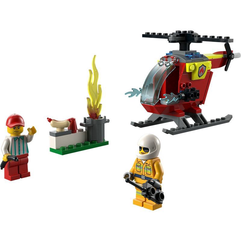 slide 6 of 6, LEGO City Fire Helicopter Preschool Toy 60318, 1 ct