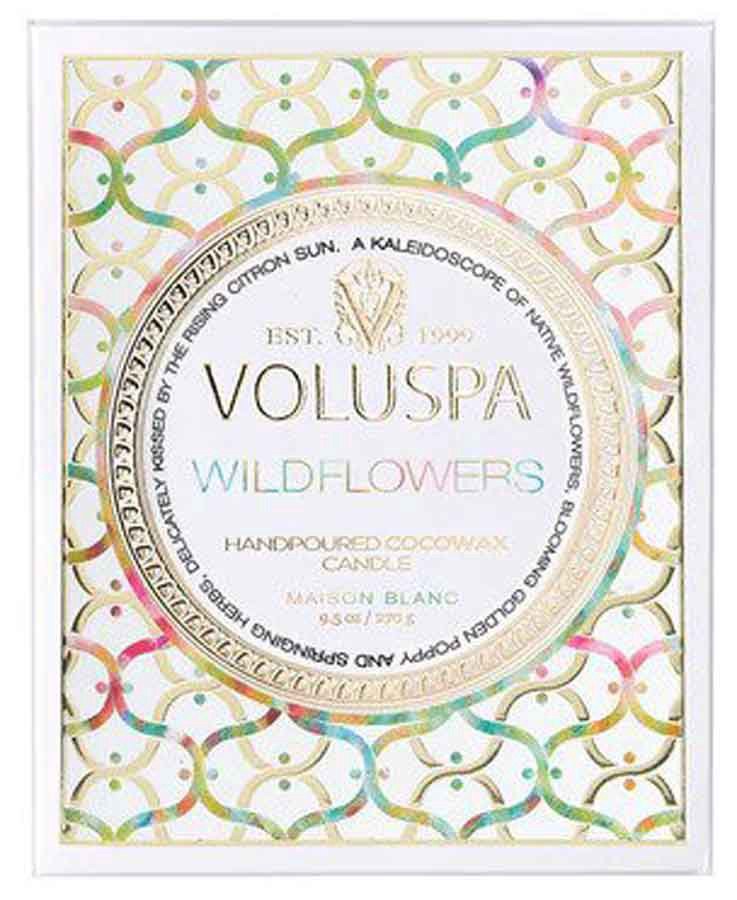 slide 1 of 1, Voluspa Wildflowers Box Candle, 9.5 oz