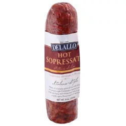 Delallo Hot Sopressata - 9 Oz
