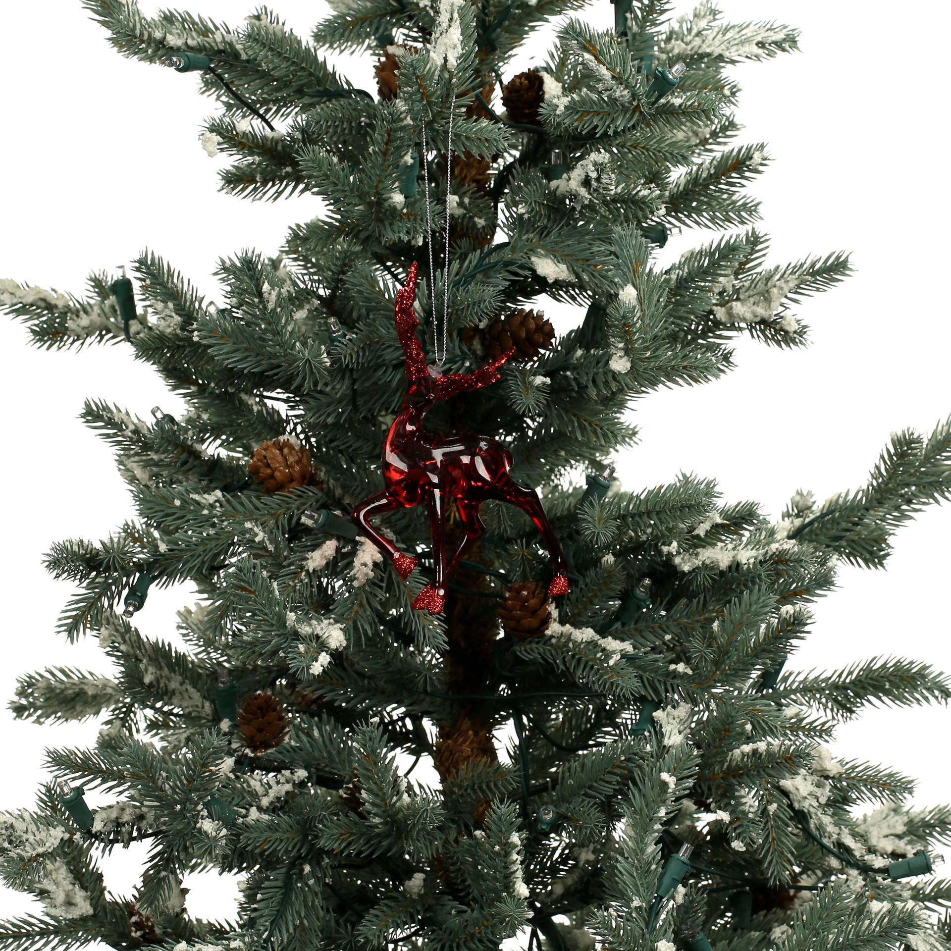 slide 2 of 3, 3 Pack 6.3" Red Reindeer Shatterproof Ornaments By Ashland, 3 ct
