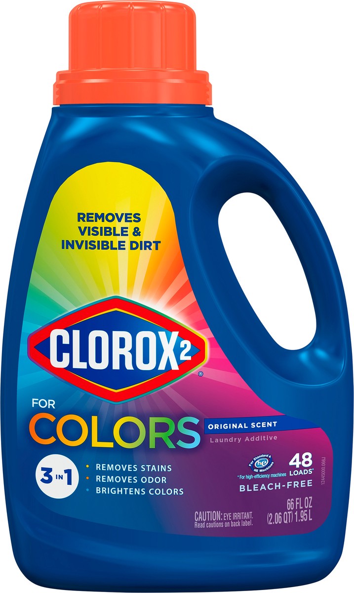 slide 3 of 7, Clorox 2 for Colors -in-Laundry Original Scent Additive, 66 fl oz