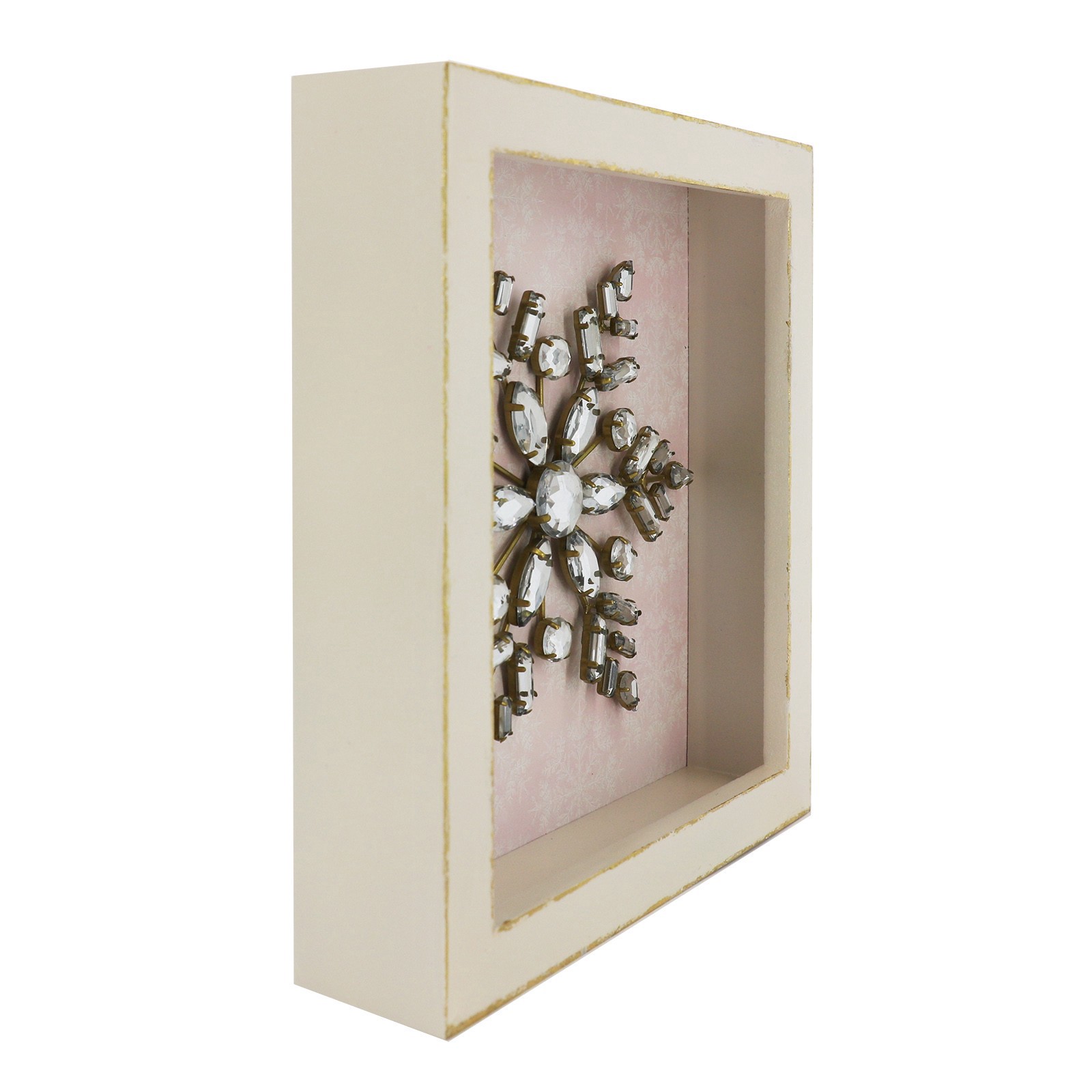 slide 3 of 4, 7" X 8" Snowflake Block Tabletop Decor By Ashland, 7 in x 8 in