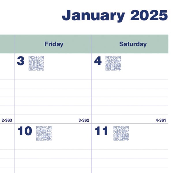 slide 5 of 5, 2025 Blueline Plan & Link 16-Month Monthly Planner, 11"" X 9-1/16"", 50% Recycled, Black, September To December, 1 ct