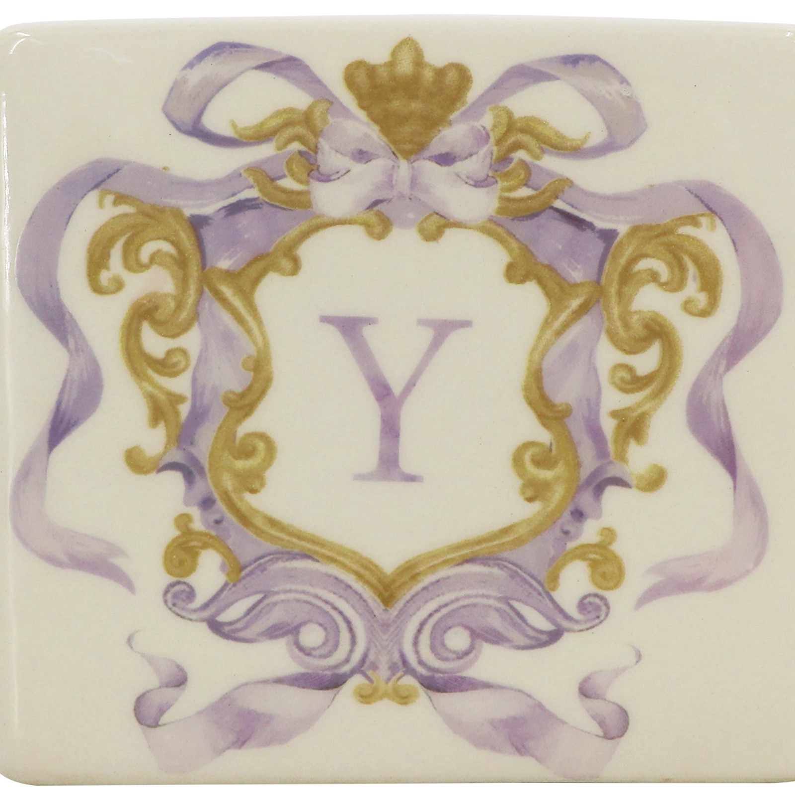 slide 3 of 4, 4.5" X 4" Ceramic Monogram Decor By Ashland, 4.5 in x 4 in