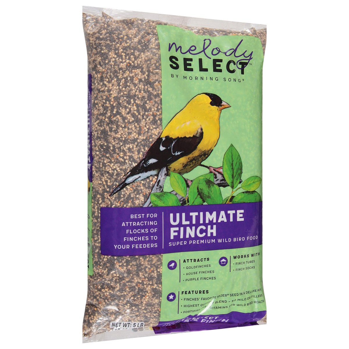 slide 2 of 9, Morning Song Melody Select Super Premium Ultimate Finch Wild Bird Food 5 lb, 5 lb