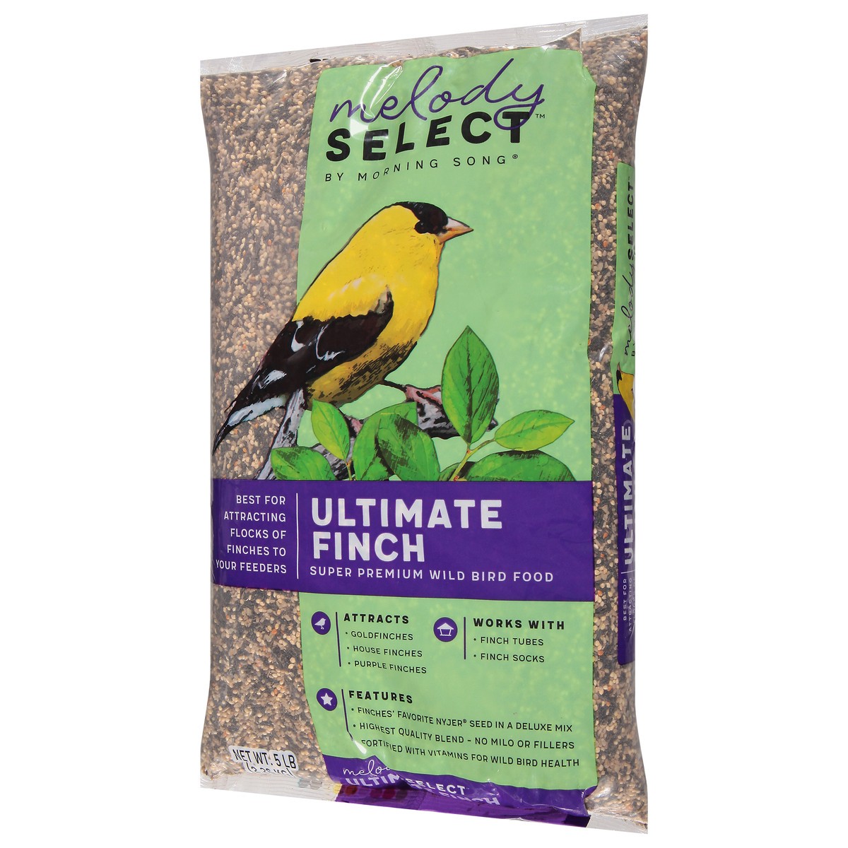 slide 3 of 9, Morning Song Melody Select Super Premium Ultimate Finch Wild Bird Food 5 lb, 5 lb