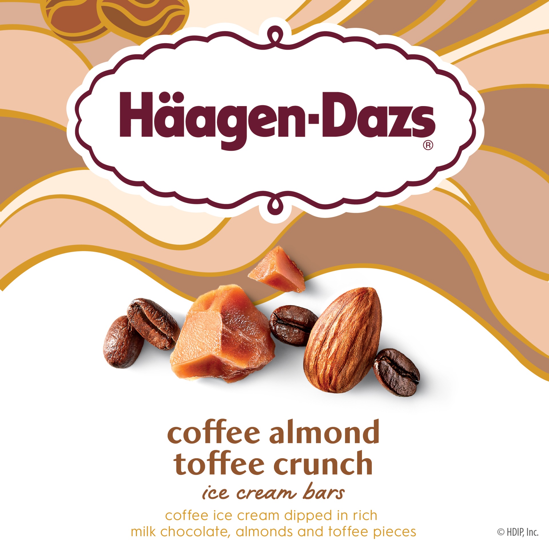 slide 2 of 7, Häagen-Dazs Coffee Almond Crunch Ice Cream Bars, 3 ct; 3 fl oz