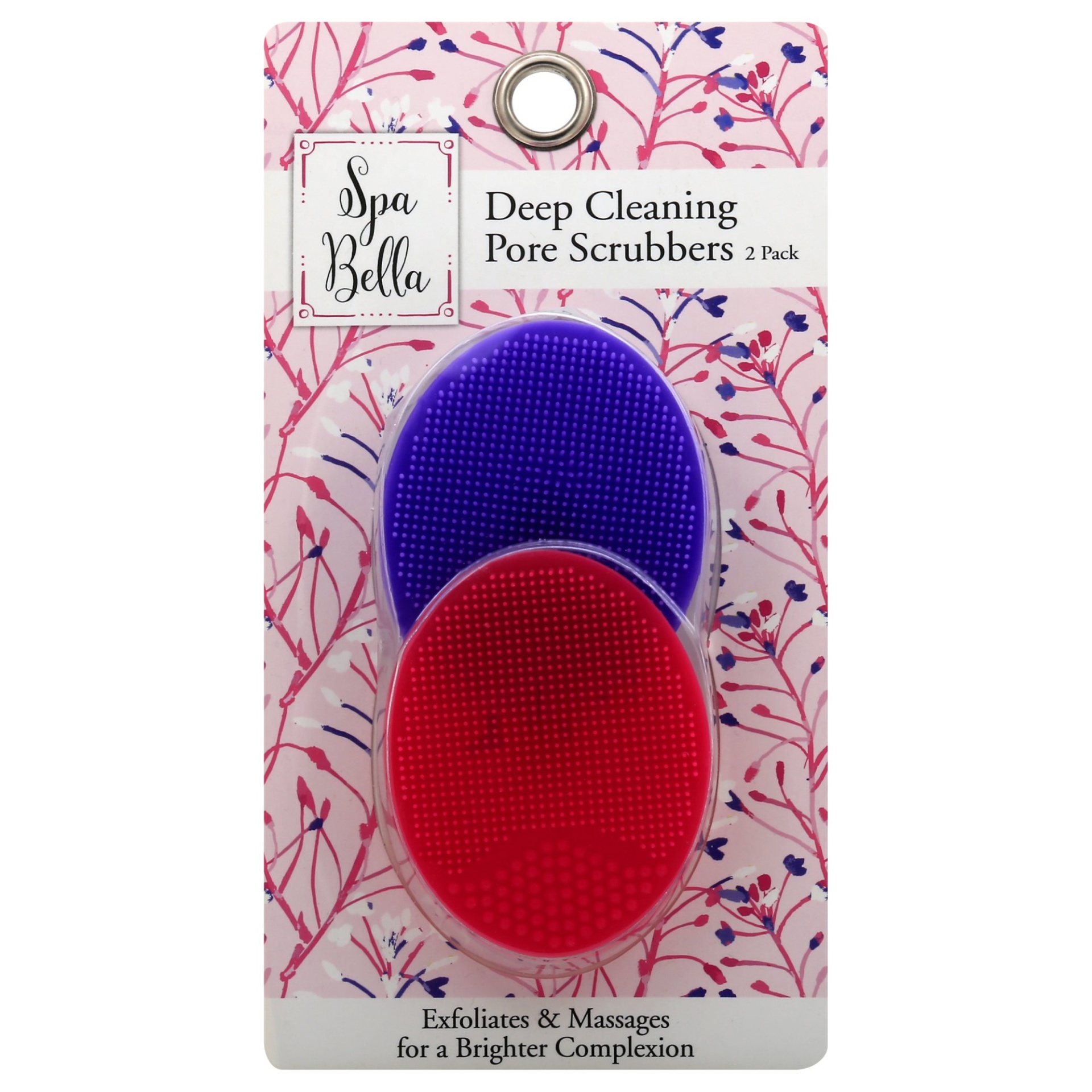 slide 1 of 6, Spa Bella Silicone Face Scrubbers, 2 ct