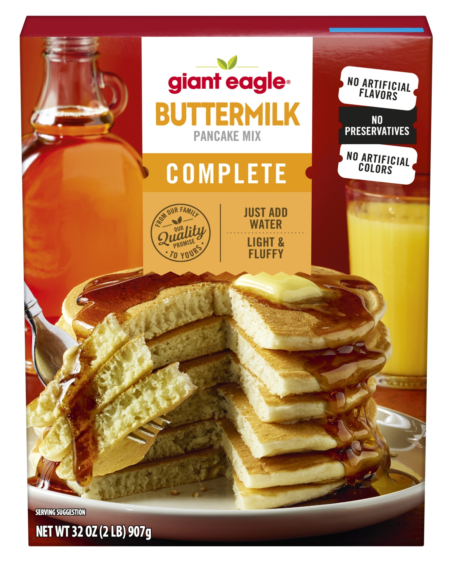 slide 1 of 1, Giant Eagle Pancake Mix, Buttermilk Complete, 32 oz