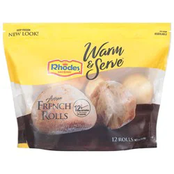 Rhodes Bake-N-Serv Rhodes Warm & Serve Artisan French Rolls 12 ea