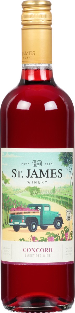 slide 8 of 10, St. James Winery Winery Concord Wine, 750 ml