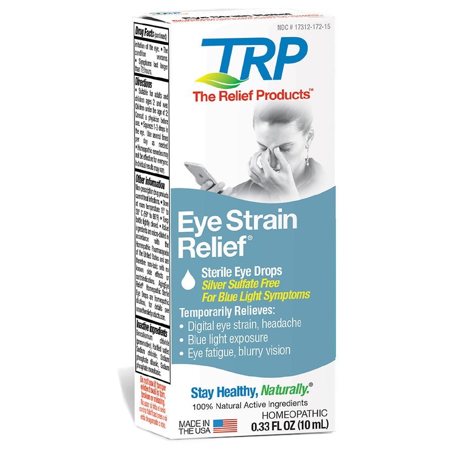 slide 1 of 1, TRP Eye Strain Relief Eye Drops, 0.33 fl oz