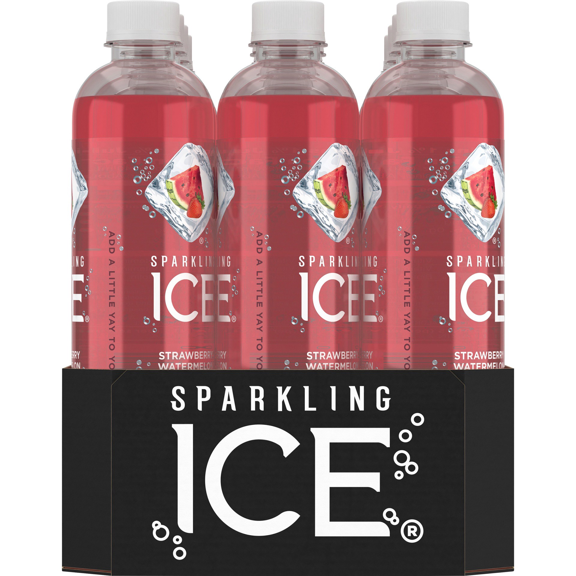 slide 5 of 8, Sparkling ICE Zero Sugar Strawberry Watermelon Sparkling Water 12 - 17 fl oz Bottles, 12 ct