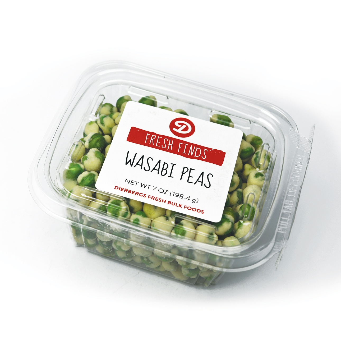 slide 1 of 1, Dierbergs Wasabi Peas, 7 oz