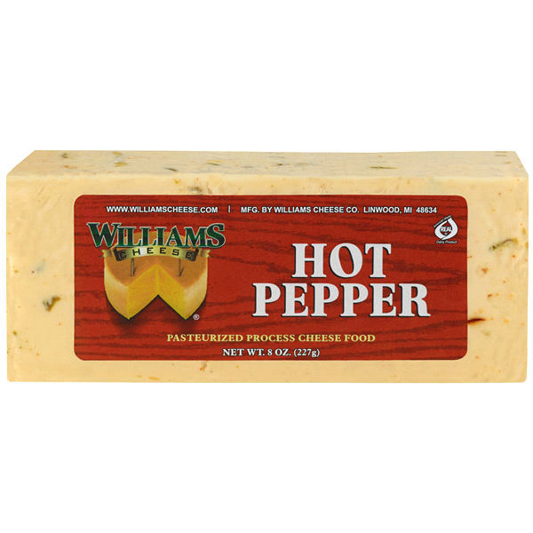 slide 1 of 1, William's Cheese Hot Pepper, 1 ct