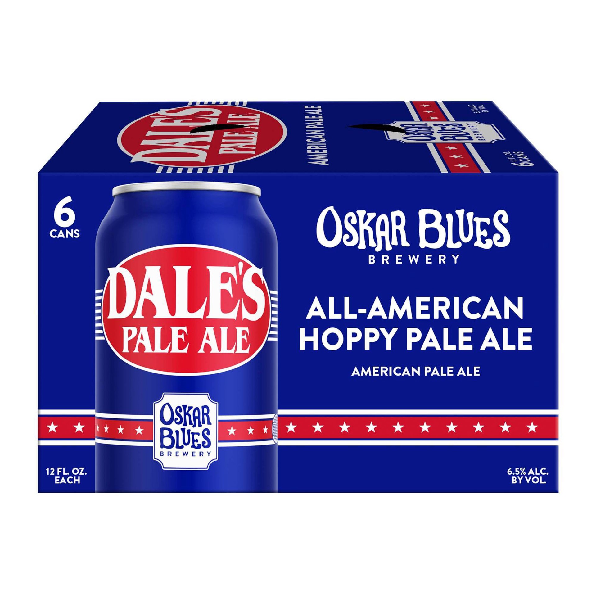 slide 1 of 2, Oskar Blues Brewery Dales Pale Ale Beer, 6 ct; 12 fl oz