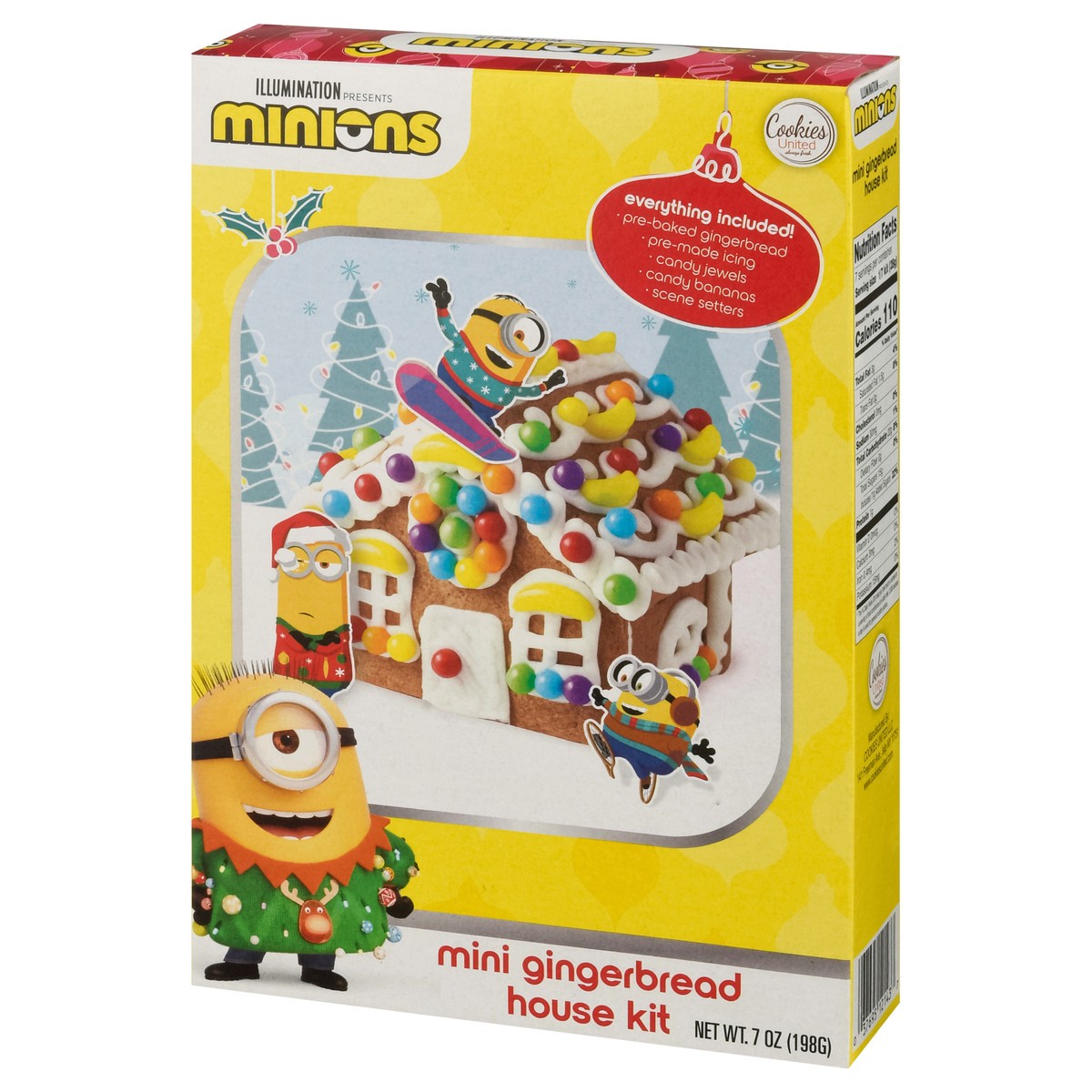 slide 4 of 9, Cookies United Gingerbread House Kit Mini 7 oz, 7 oz