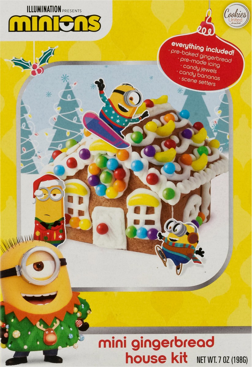 slide 3 of 9, Cookies United Gingerbread House Kit Mini 7 oz, 7 oz