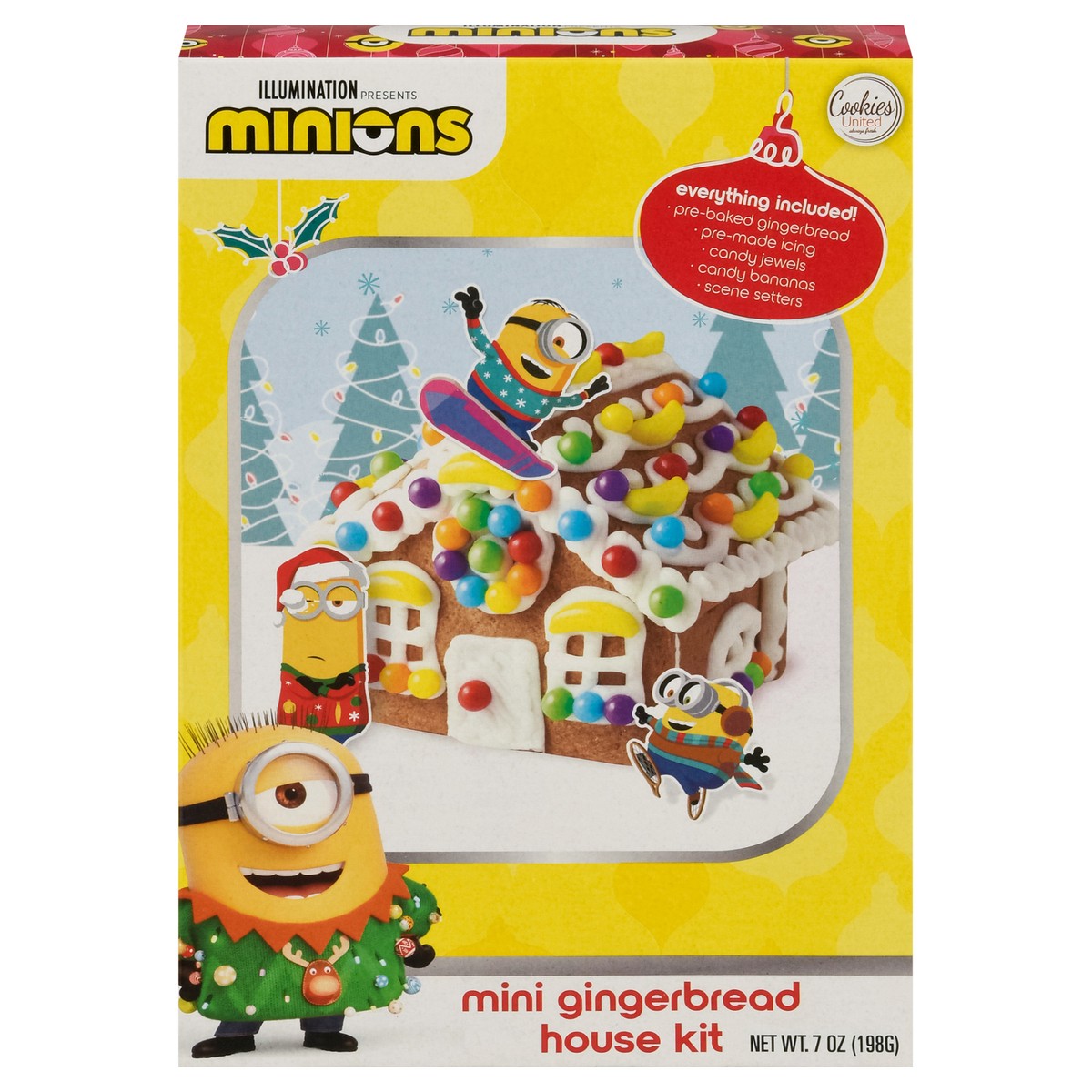slide 1 of 9, Cookies United Gingerbread House Kit Mini 7 oz, 7 oz