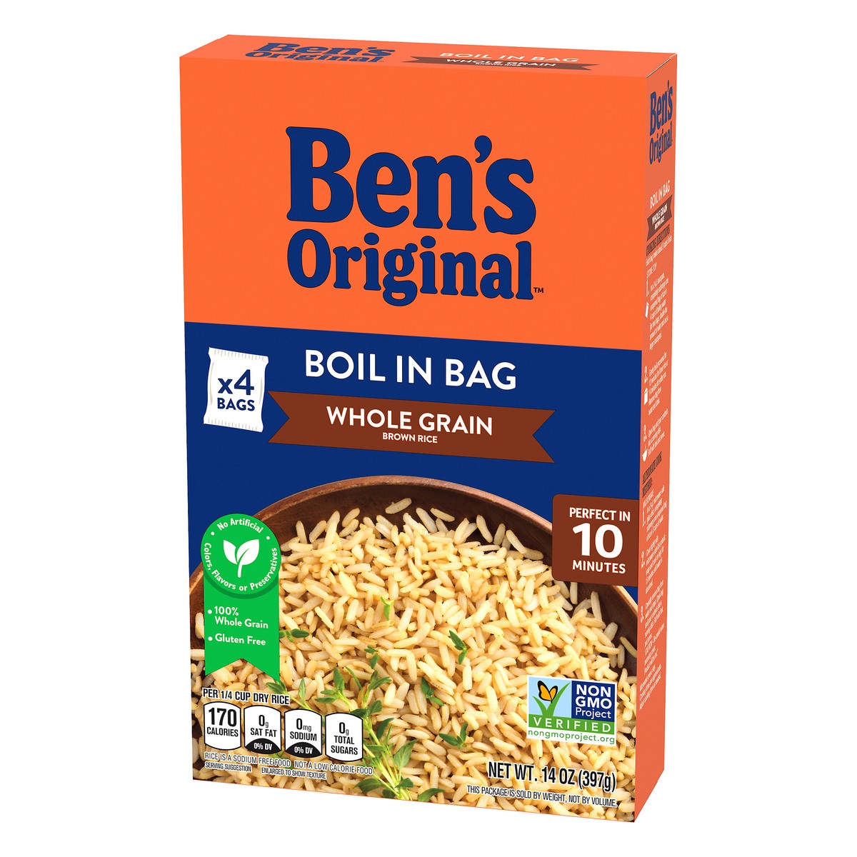 slide 8 of 13, BEN'S ORIGINAL Boil-in-Bag Brown Rice, 14 oz., 14.21 oz