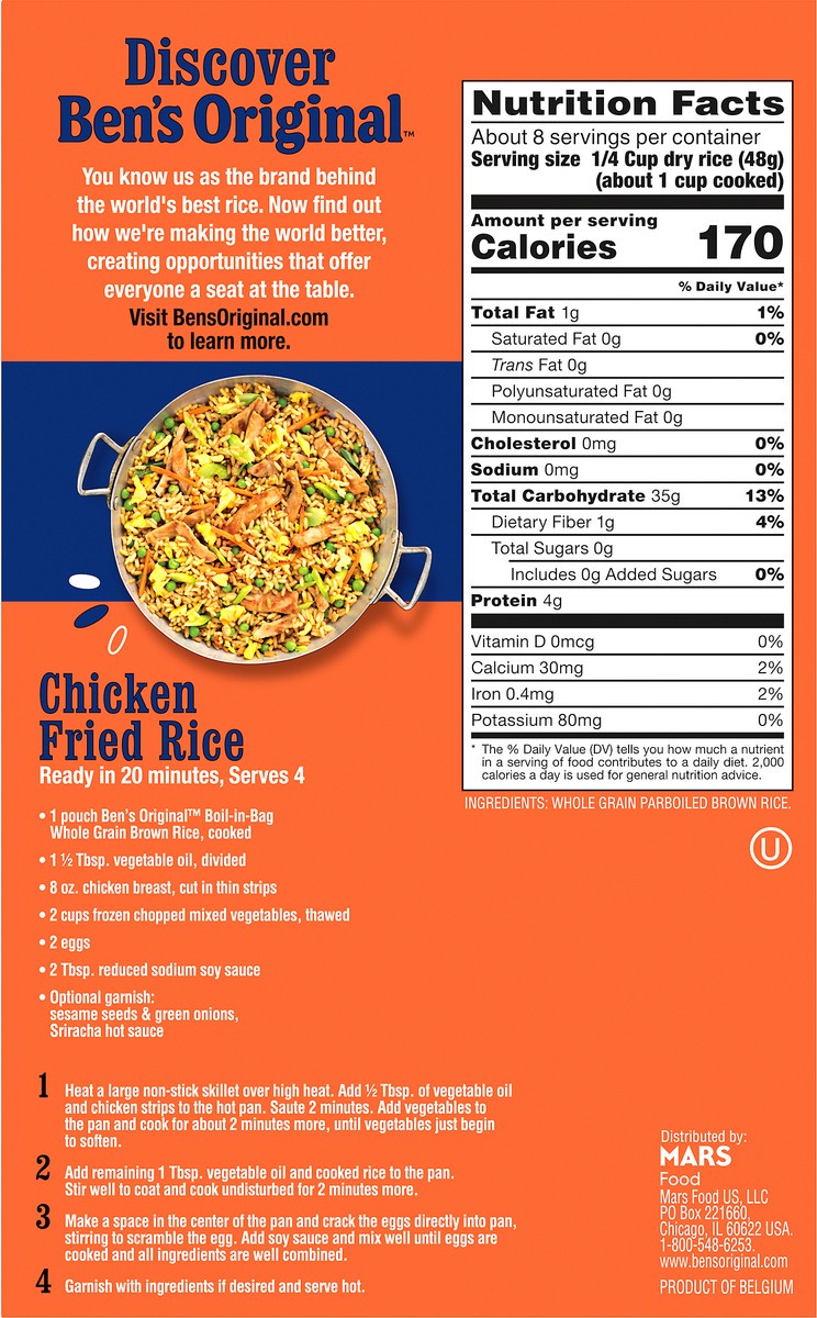 slide 10 of 13, BEN'S ORIGINAL Boil-in-Bag Brown Rice, 14 oz., 14.21 oz