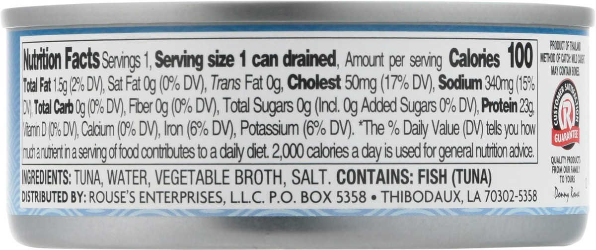 slide 11 of 13, Rouses Markets Chunk Light Tuna in Water 5 oz, 5 oz