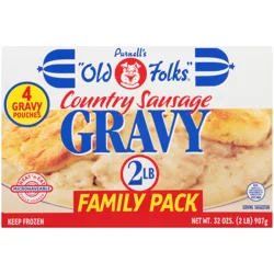 PURNELLS OLD FOLKS Purnell's "old Folks" Country Sausage Gravy 4 Ct Family Pack 32 Oz.