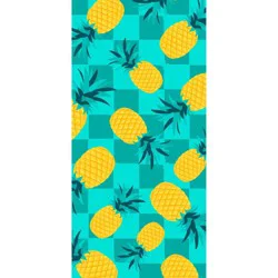 Destination Holiday Summer Beach Towel - Teal Pineapple