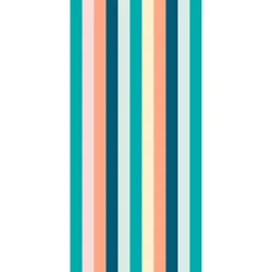 Destination Holiday Summer Beach Towel - Multi Color Stripes