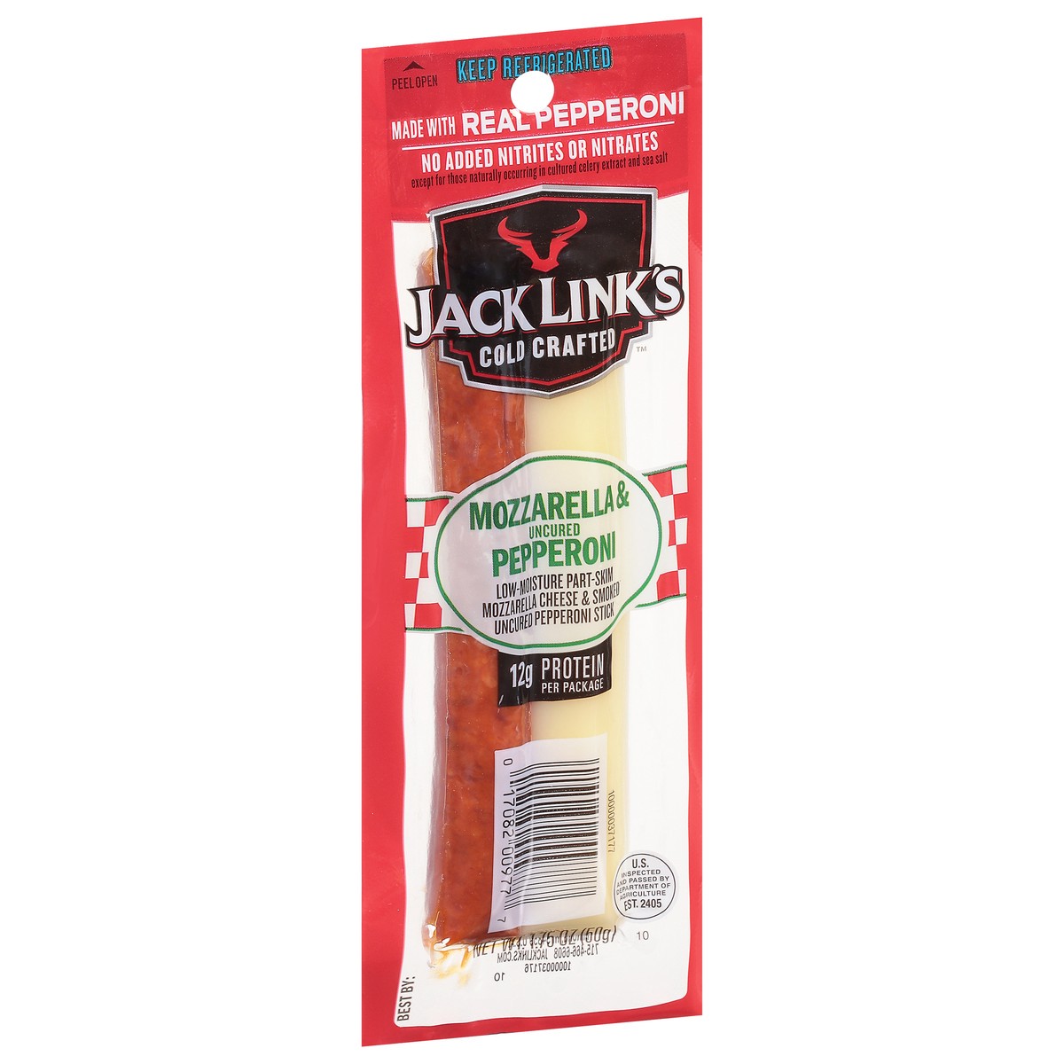 slide 2 of 9, Jack Link's Jack Links Cold Crafted Mozzarella & Uncured Pepperoni 1.75 oz, 1.75 oz