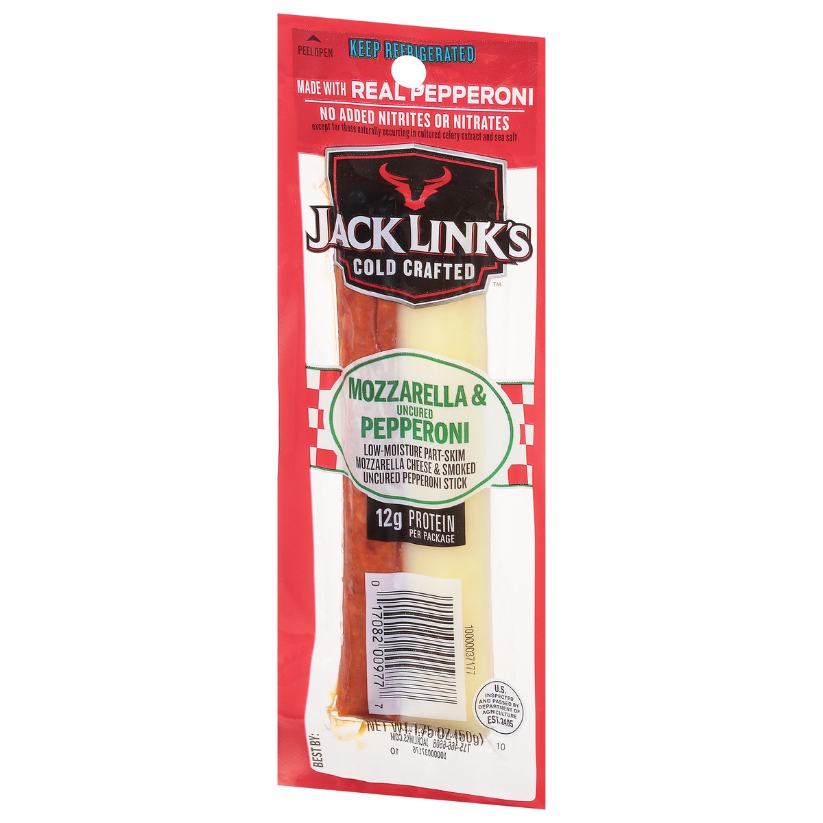 slide 9 of 9, Jack Link's Jack Links Cold Crafted Mozzarella & Uncured Pepperoni 1.75 oz, 1.75 oz
