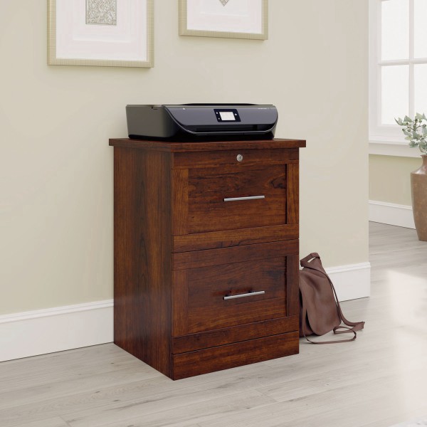 slide 2 of 7, Realspace 17""D Vertical 2-Drawer File Cabinet, Mulled Cherry, 1 ct
